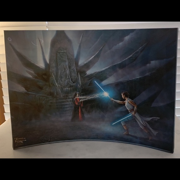 Star Wars Rey’s Awakening Curved Acrylic Print Thomas Kinkade - Picture 3 of 7